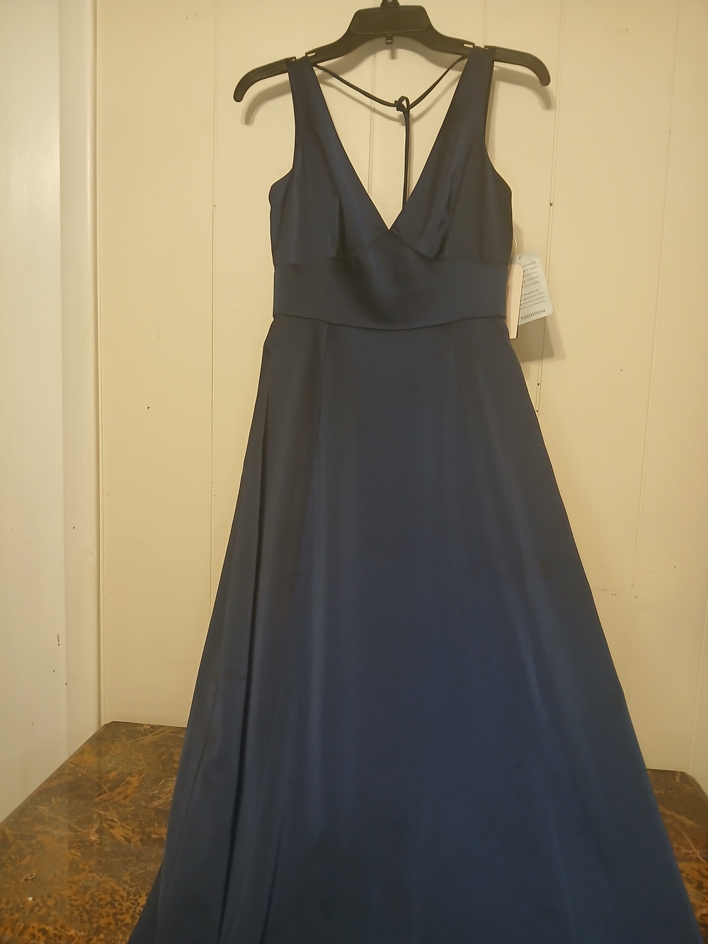 WAYF Navy V-Neck A-Line Women’s Dress